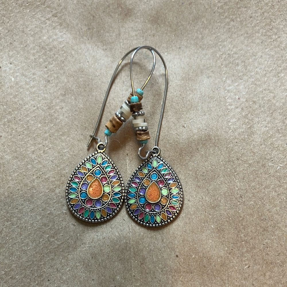 Colorful Teardrop Earrings